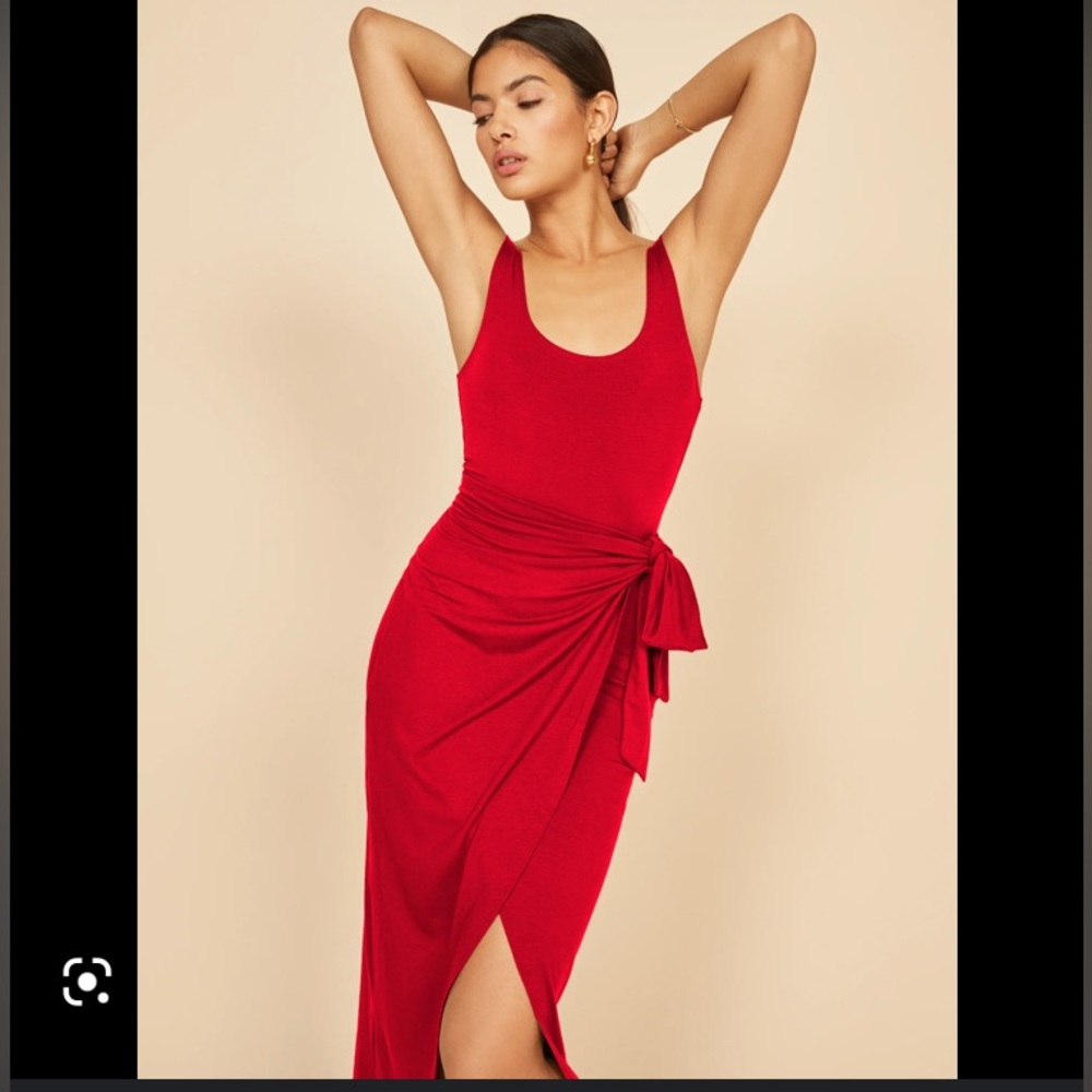 New Reformation Kaila knit dress xs in red